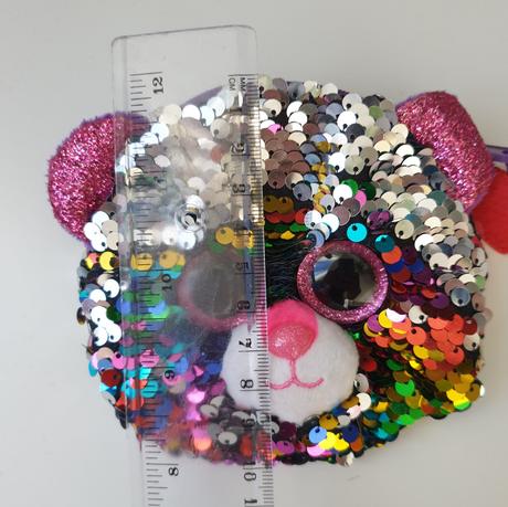 Detská peňaženka ty flitrami a trblietavými očami,