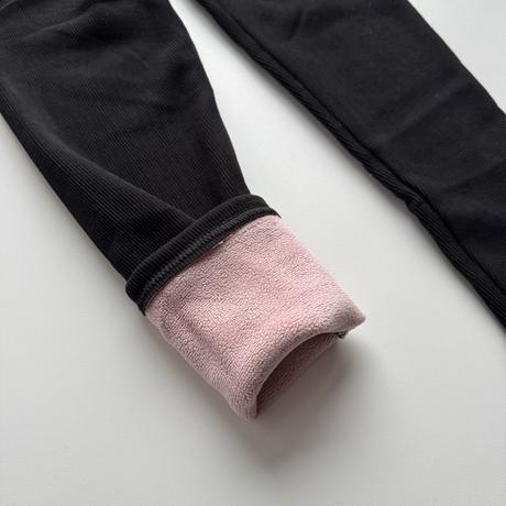 Dievčenské zateplené legíny so zlatým srdiečkom, 122 - 164