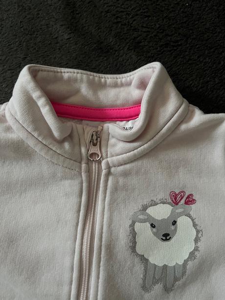 Mikinka ružová s ovečku, lupilu,74