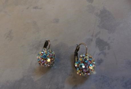 Luxusné štrasové náušnice,