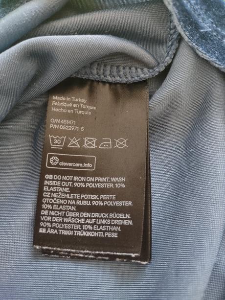 Zamatové tričko h&m, h&m,s