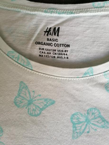 Tričko s motýlikmi, h&m,128
