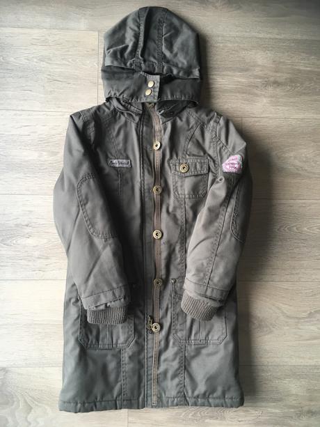 Predĺžená štýlová bundička pre dievča, veľ.122, dopodopo,122