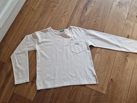 Tricko capucino dievca 145cm organica bavlna, benetton,146