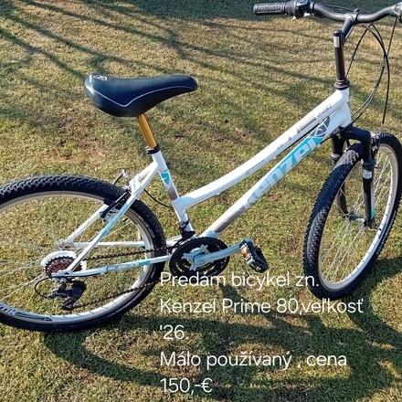 Predám dievčenský bicykel kenzel prime 80, kenzel,26