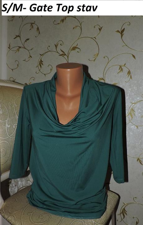 Dámske tričko s padavým výstrihom, gate,s