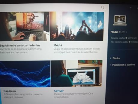 Notebook dell s príslušenstvom, dell