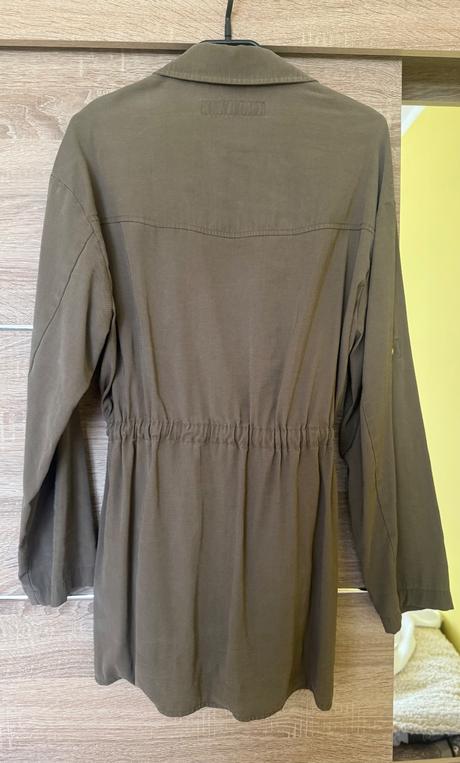 Khaki predĺžený top, zara,s