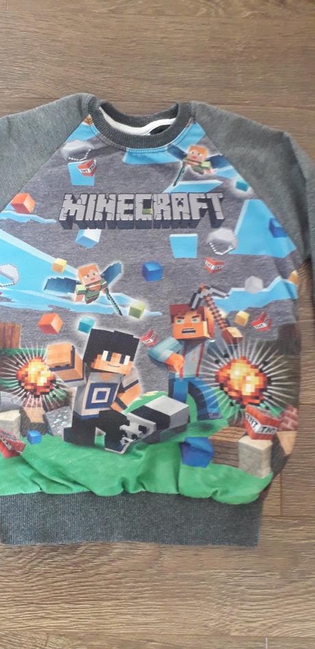 Tricko-mikinka 122-128  minecraft, 122