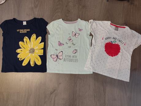 Mix detských tričiek, 122–134