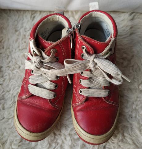 Cervene kozene tenisky richter, richter,26