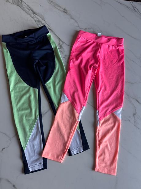 2x športové legíny 122-116, adidas,116