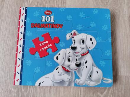 101 dalmatínov kniha s puzzle,