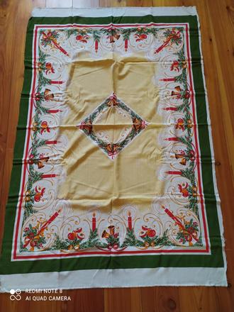 Retro vianočny obrus 136x90 -15eur,