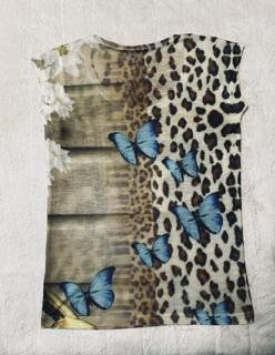 Krásne tričko s motýľmi zn. gaudi jeans originál, gaudi,m