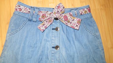 Riflová parádna sukňa, marks & spencer,134