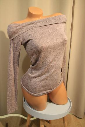 Ružovo čierny sveter, xs/s, xs