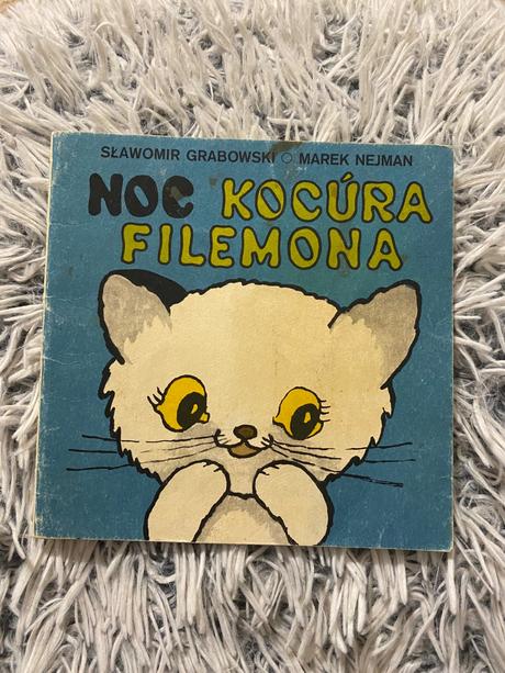 Stará retro miniknižka noc kocúra filemona,