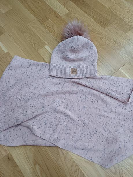 Dievčenská čiapka + šál, 