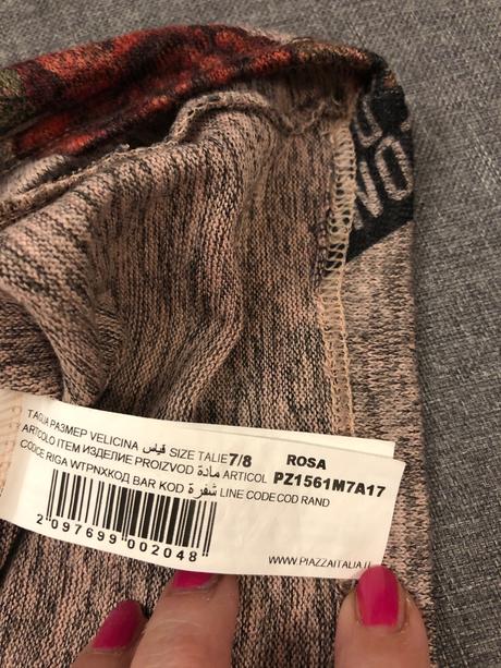 Tričko s ruzickami, piazza italia, 7-8 rokov, piazza italia,128