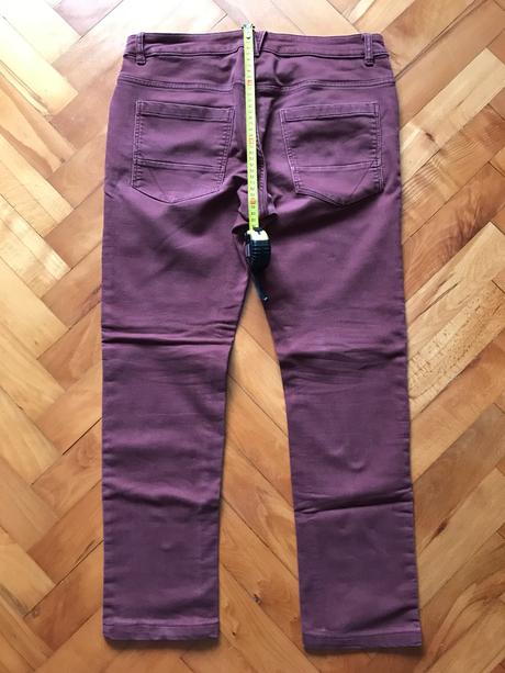 Elastické bordové nohavice, 34