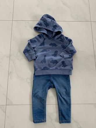 Dino mikinka s kapucňou, h&m,74