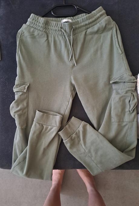 Bavlnene cargo tepláky, s