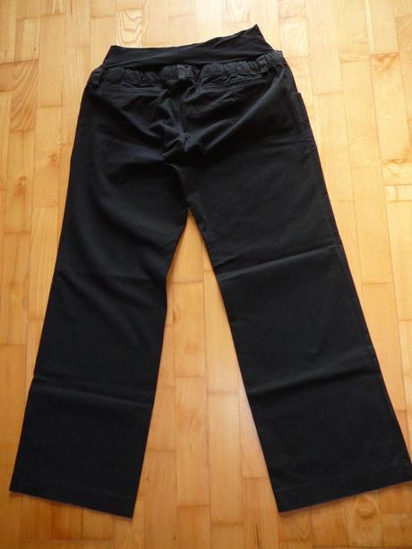 Čierne tehotenské nohavice, xl