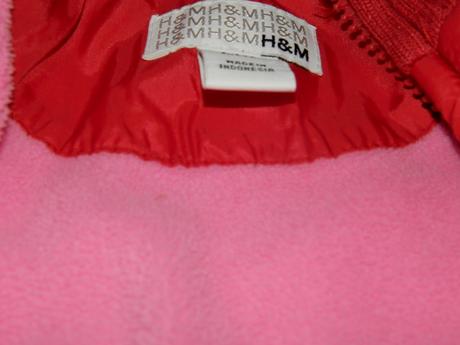 Červena značkova vestička, h&m,98