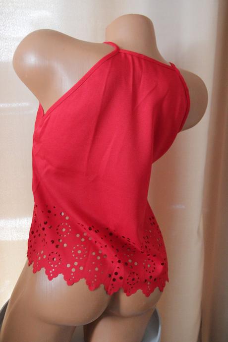 Červený top shein s, s