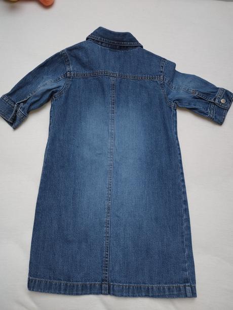 Džínsové dievčenské šaty, h&m,98