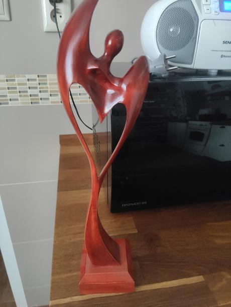 Drevená soška anjel, 