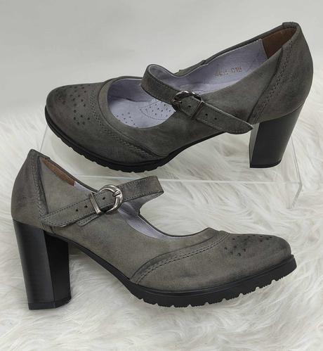 Dámske kožené lodičky 17010133 z, 38