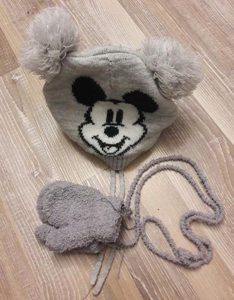 Zimná čiapka mickey+plus 2xrukavičky cena spolu, disney,86