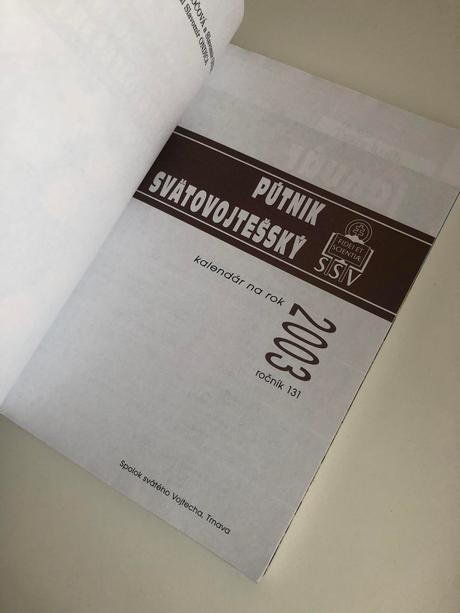 Pútnik svätovojtešský kalendár na rok 2003,