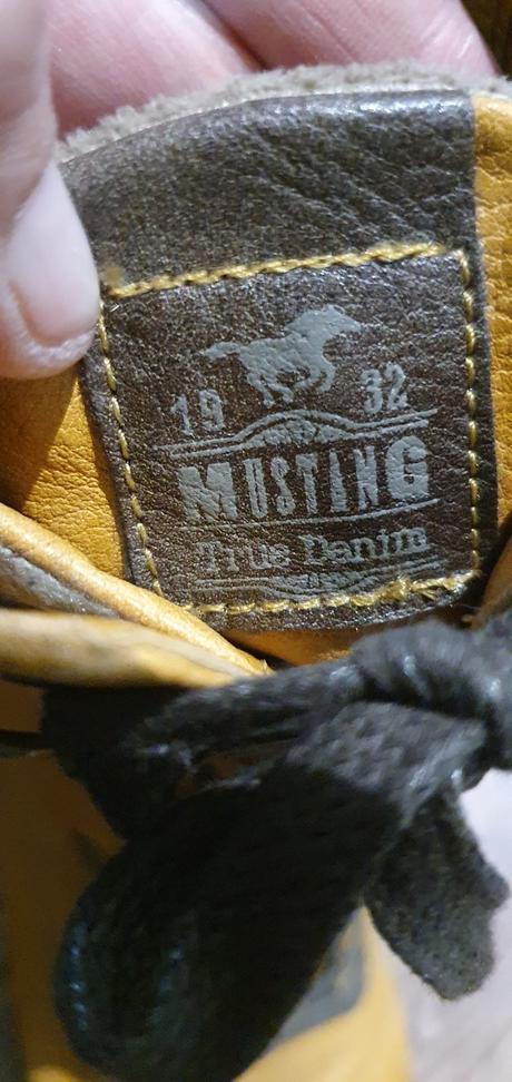 Kožené čižmy i., mustang,37
