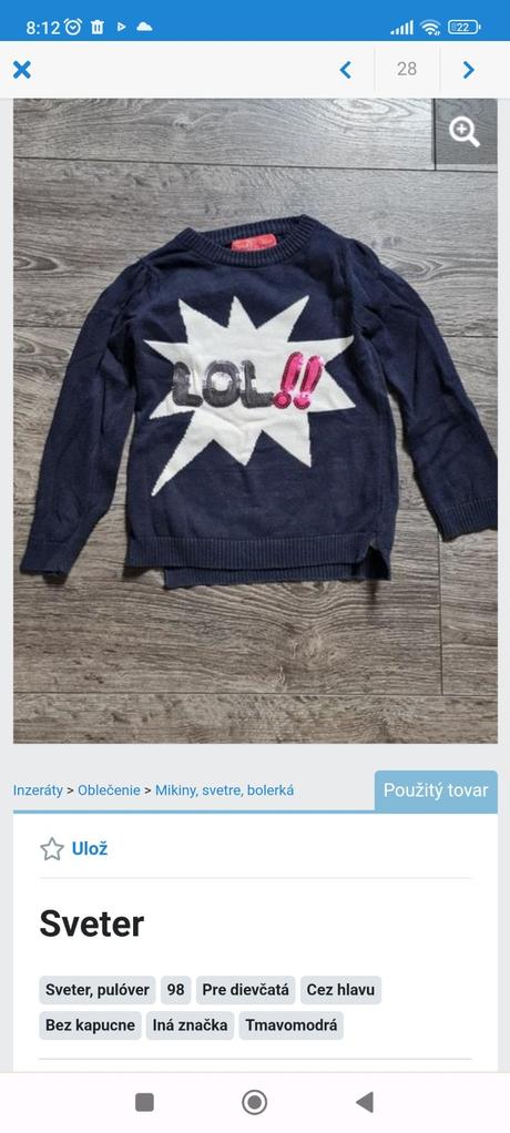 Balík oblečenie 98, 86–98