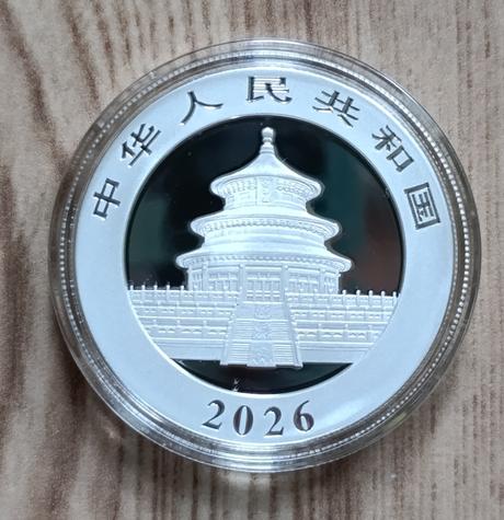30g ag 999/1000 strieborná minca 10 yuan 2026 čína,