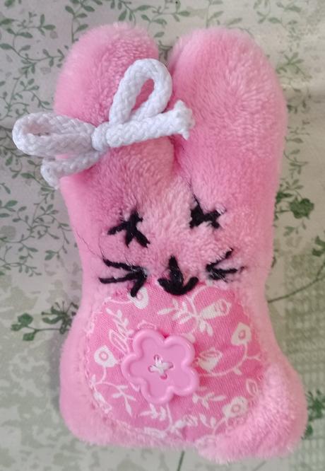 Plyšový mojkáčik zajačik, ružový, 