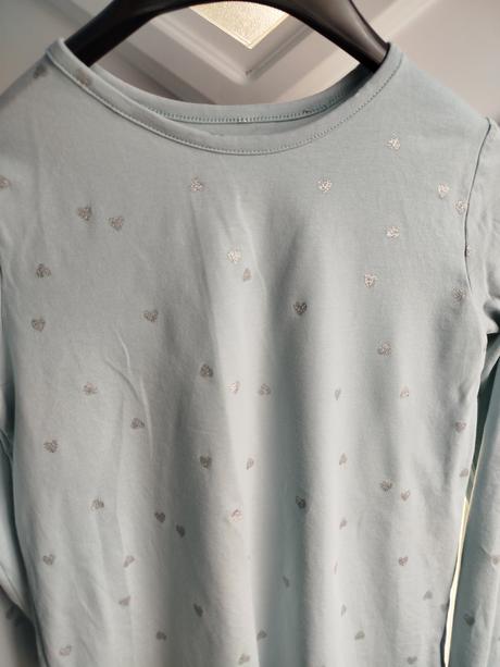 Tričko so srdiečkami 134/140, h&m,134