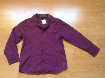 Nová fialovo-bordová košeľa, 8r., next,128