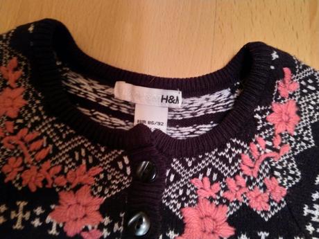 Pletené teplé šatky pre slecnu, h&m,86