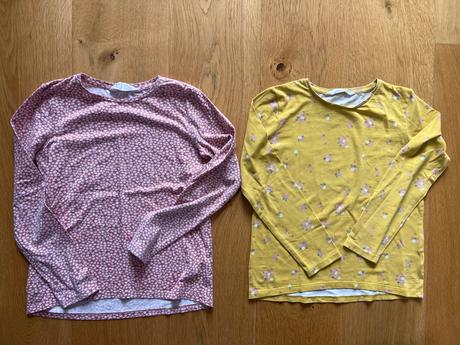 Bavlnene elasticke tricka 2 kusy, h&m,134