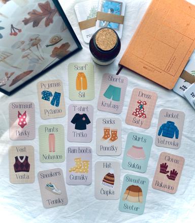 Oblečenie - slovensko/anglická sada, 