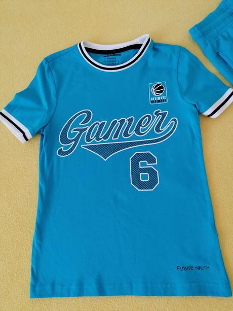 Tričko a šortky set 7-8 rokov, f&f,128