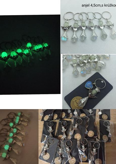 Handmade kľúčenky-anjelikovia na kľúčenku, 