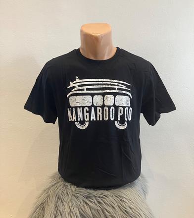 Pánske tričko s potlačou čierne kangaroo (m), m