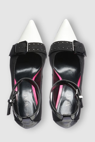 Lodičky s bielou špičkou, next,41