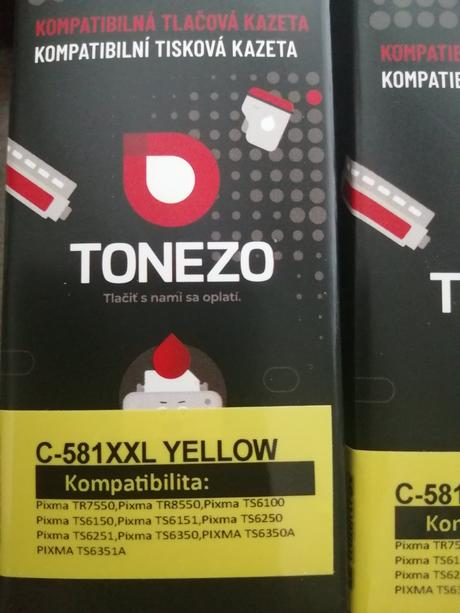 Náplň do atramentovej tlačiarne canon pixma, canon