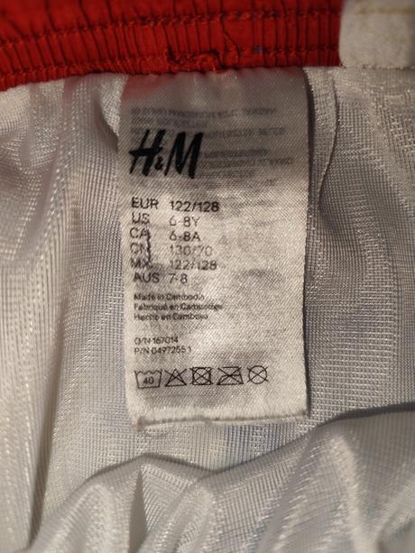 Plavky/ kúpacie šortky super mario, h&m,122